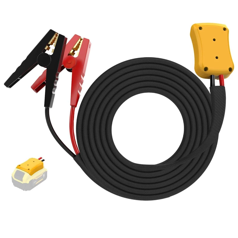 

Jumper Cables Works for DeWalt 18V 20v Li-ion Batteries 8 Gauge Car Battery Jump Starter Automotive Booster Cables
