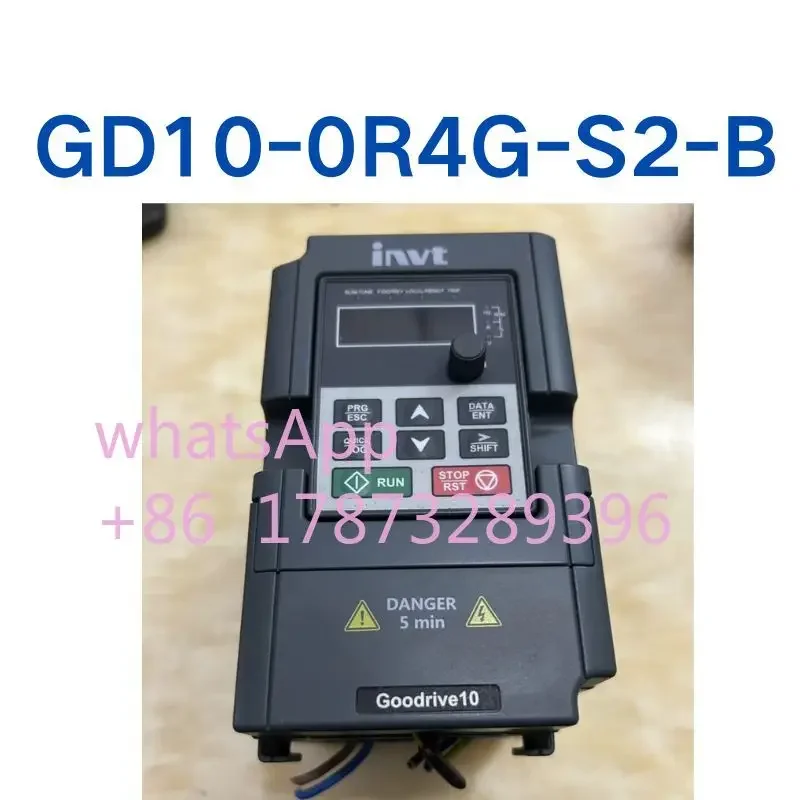 

Used GD10-0R4G-S2-B 220V/0.4KW frequency converter tested OK, function intact