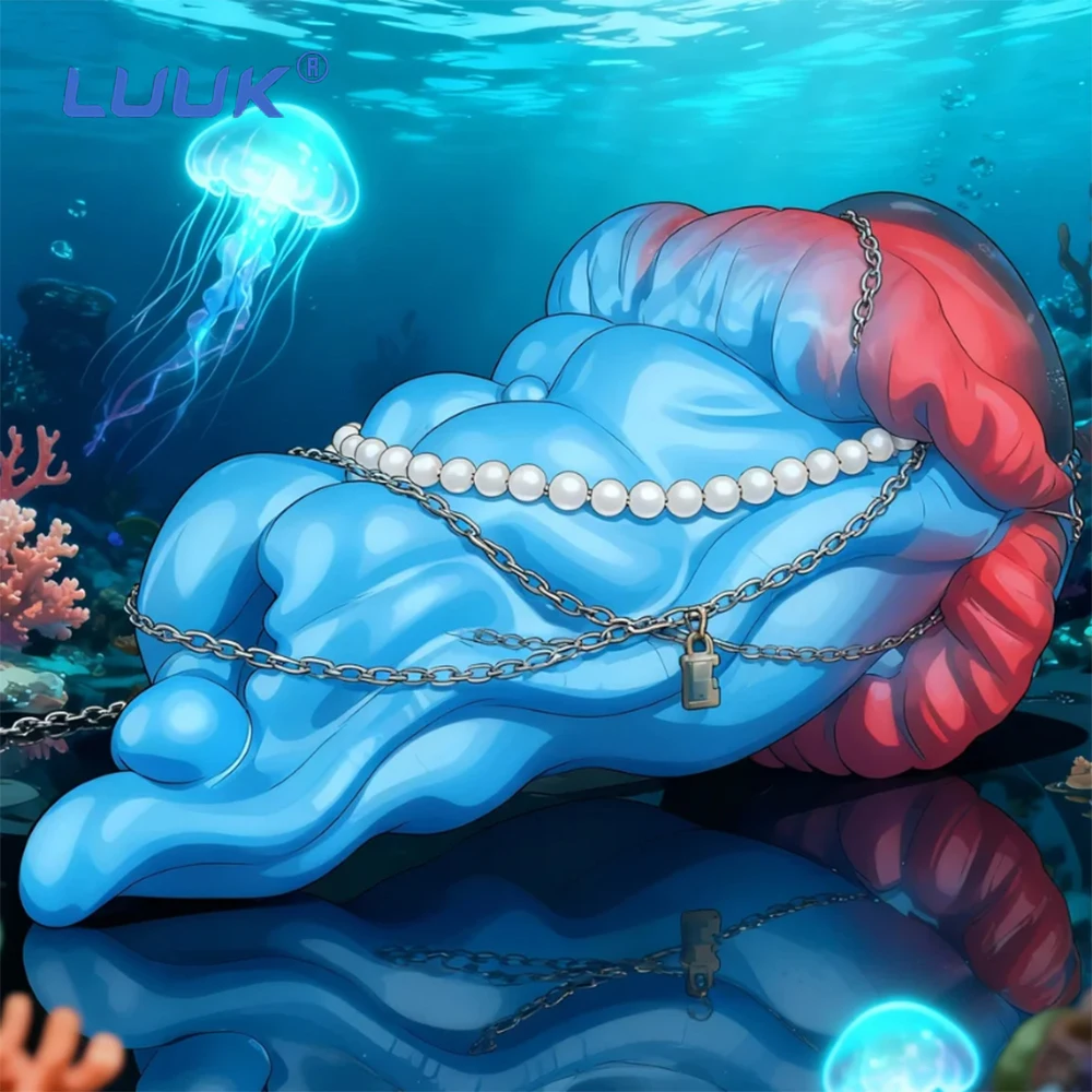 LUUK シミュレートされた唇と舌の形状 男性用ペニスマッサージオナホール 強力な刺激を与える内部チャネル ペニスエクササイザー 18歳以上