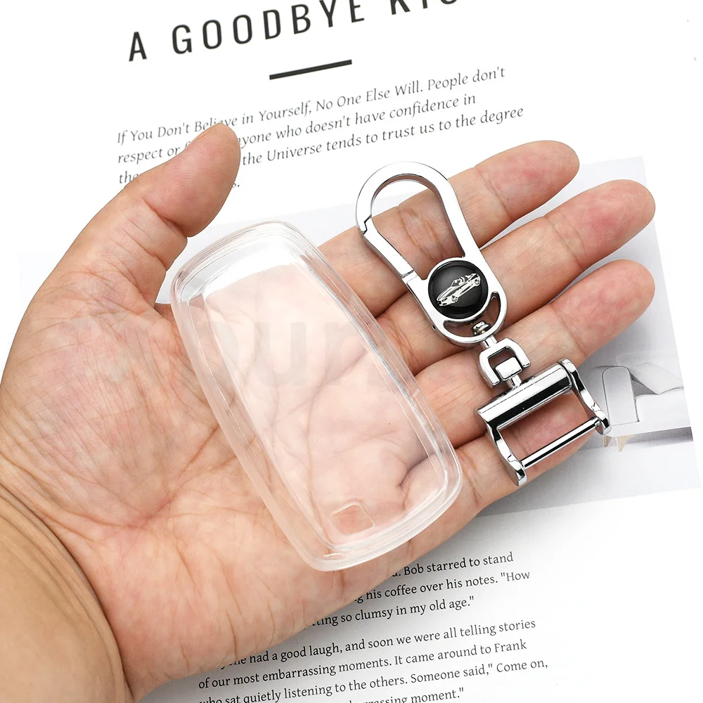 Remote Car Key Case Cover Fob Black Transparent TPU Shell Keyless for Ford Ecosport Edge Fusion Mustang Explorer F150 F250 F350