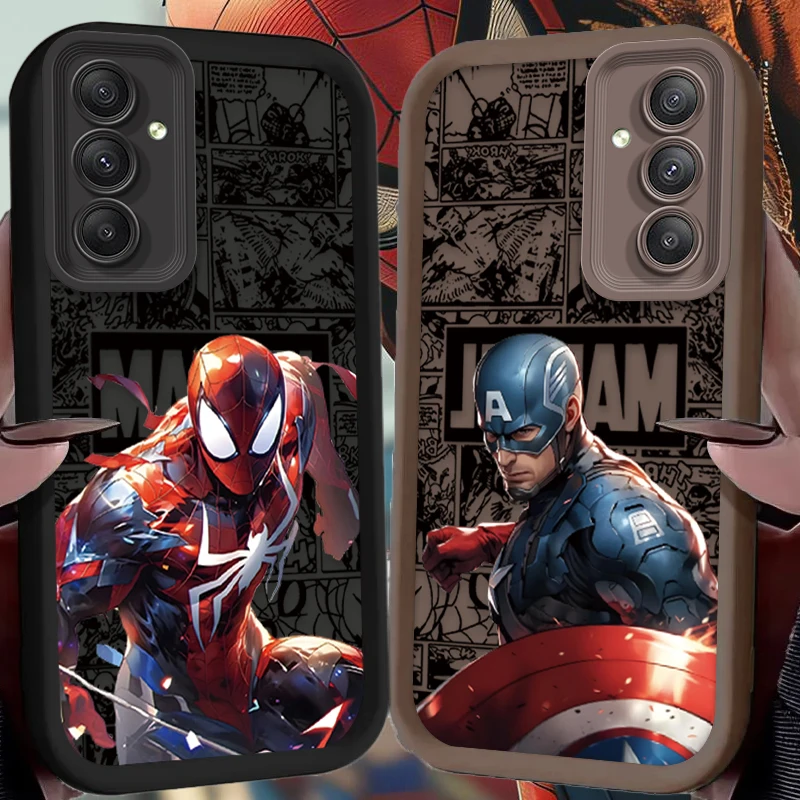 Marvel Spider Man Soft Phone Case for Samsung Galaxy A55 A35 A25 A15 A05 A05S 5G A24 A13 A23 A12 A22 A32 A52 A52S A71 A72 A51 4G