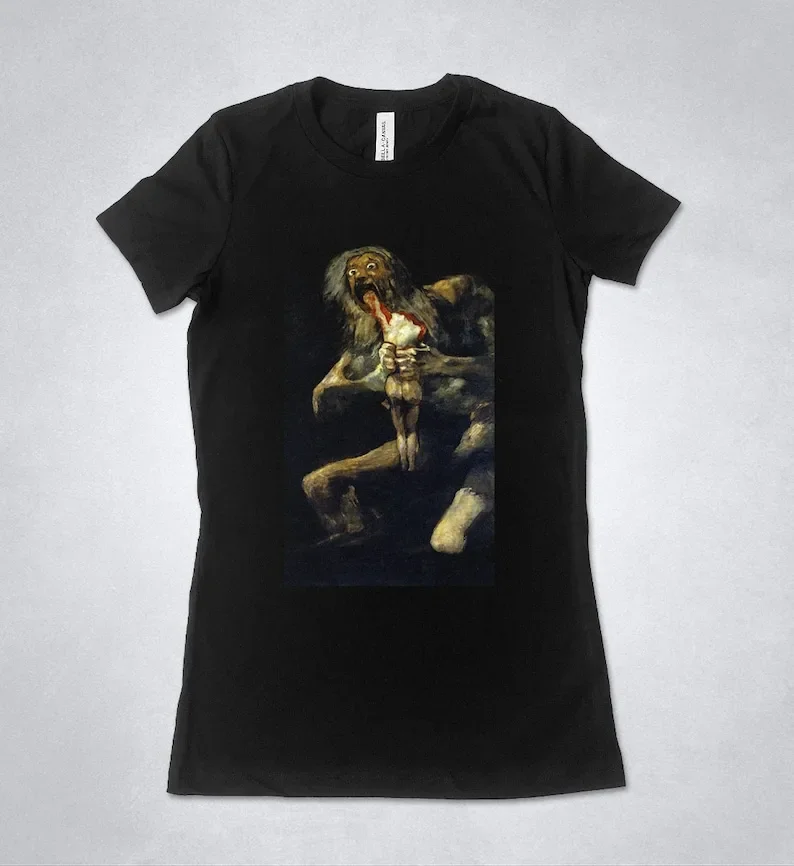 Francisco de Goya t-shirt - Saturn Devouring His Son, Art tee shirt, Artist shirt, Art gift shirt, Macabre art