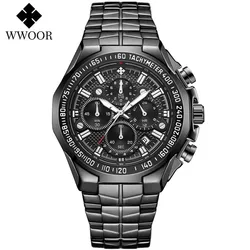 Orologi sportivi per uomo Fashion Quartz Big Clock Wwoor Top Brand New Luxury Military Full Steel orologio da polso cronografo impermeabile