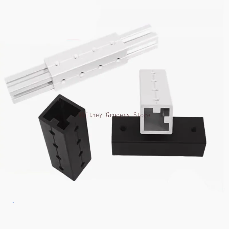 

1Pcs Aluminum Profile Butt Extended Connection Piece Square Sleeve 2020 3030 4040 Top And Bottom Support Rod Splicing Piece