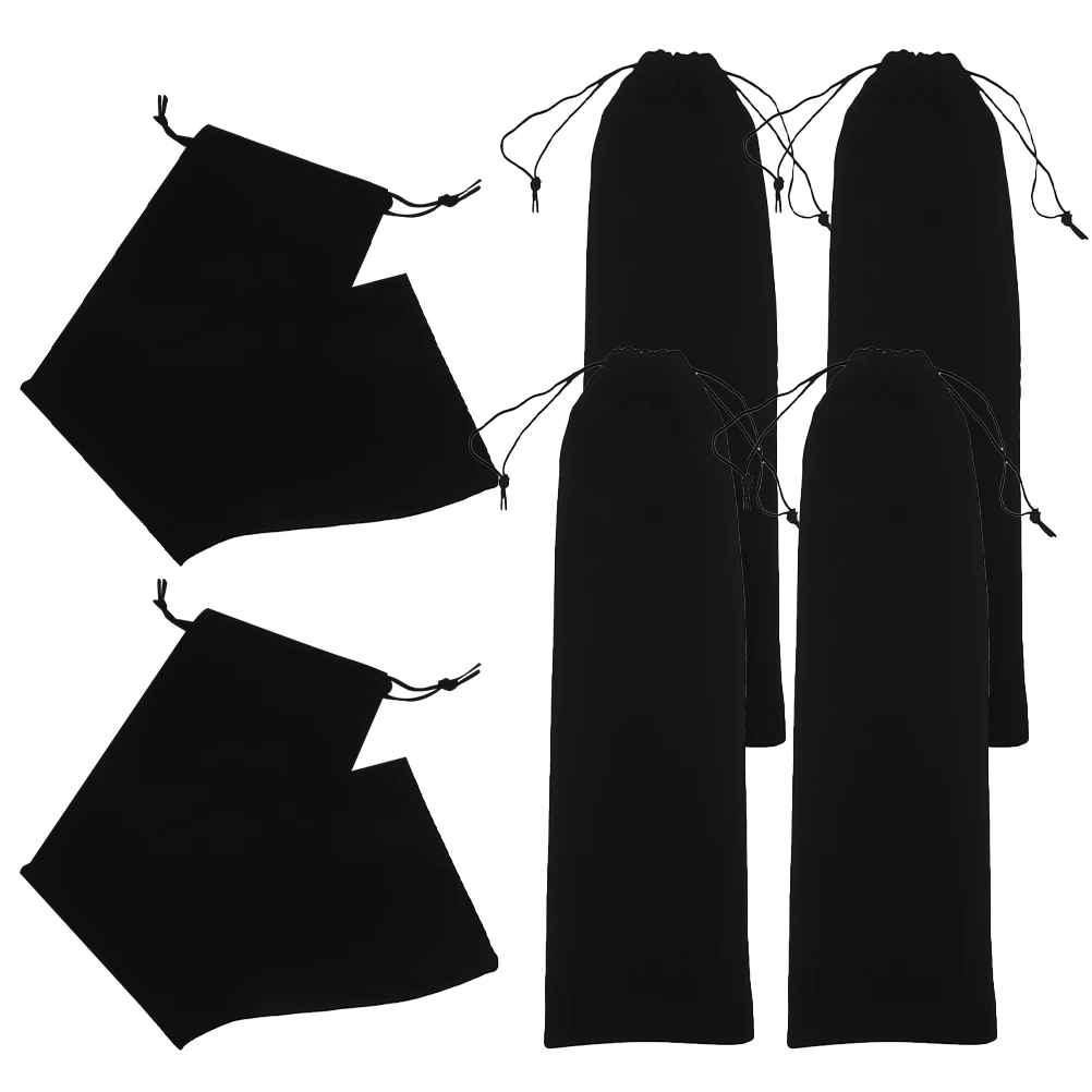

6pcs Flannel Hair Curling Machine Bag Storage 12x44 Straightener Iron Cover ganizer Travel Pouch Styling Tools Holder