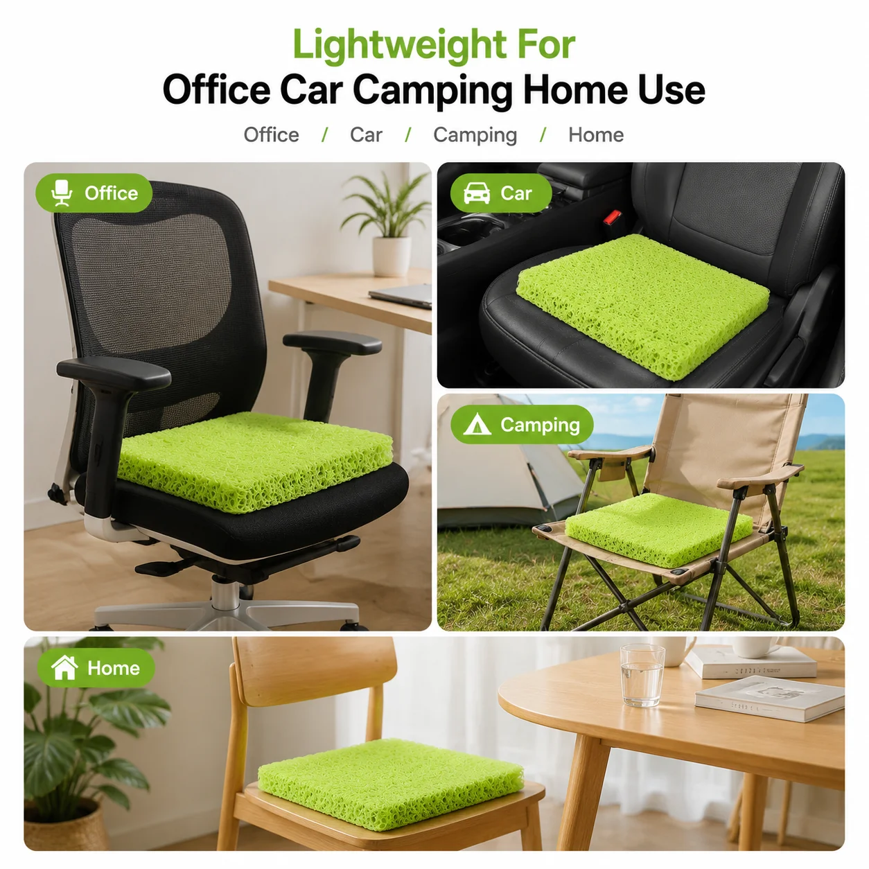 TPU Seat Cushion Breathable 4 D Air Fiber Seat Pad Support Pressure Relief Pad For Office Car Driving Wheelchair Seat Cushion view 5