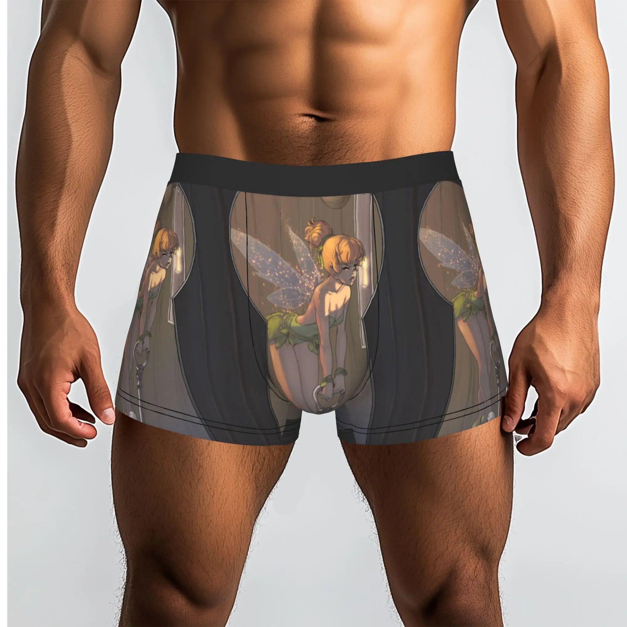 Customized T-Tinker Anime Bell Cute Cartoon Underwear Male Printed  Boxer Briefs Shorts Panties Breathable Underpants