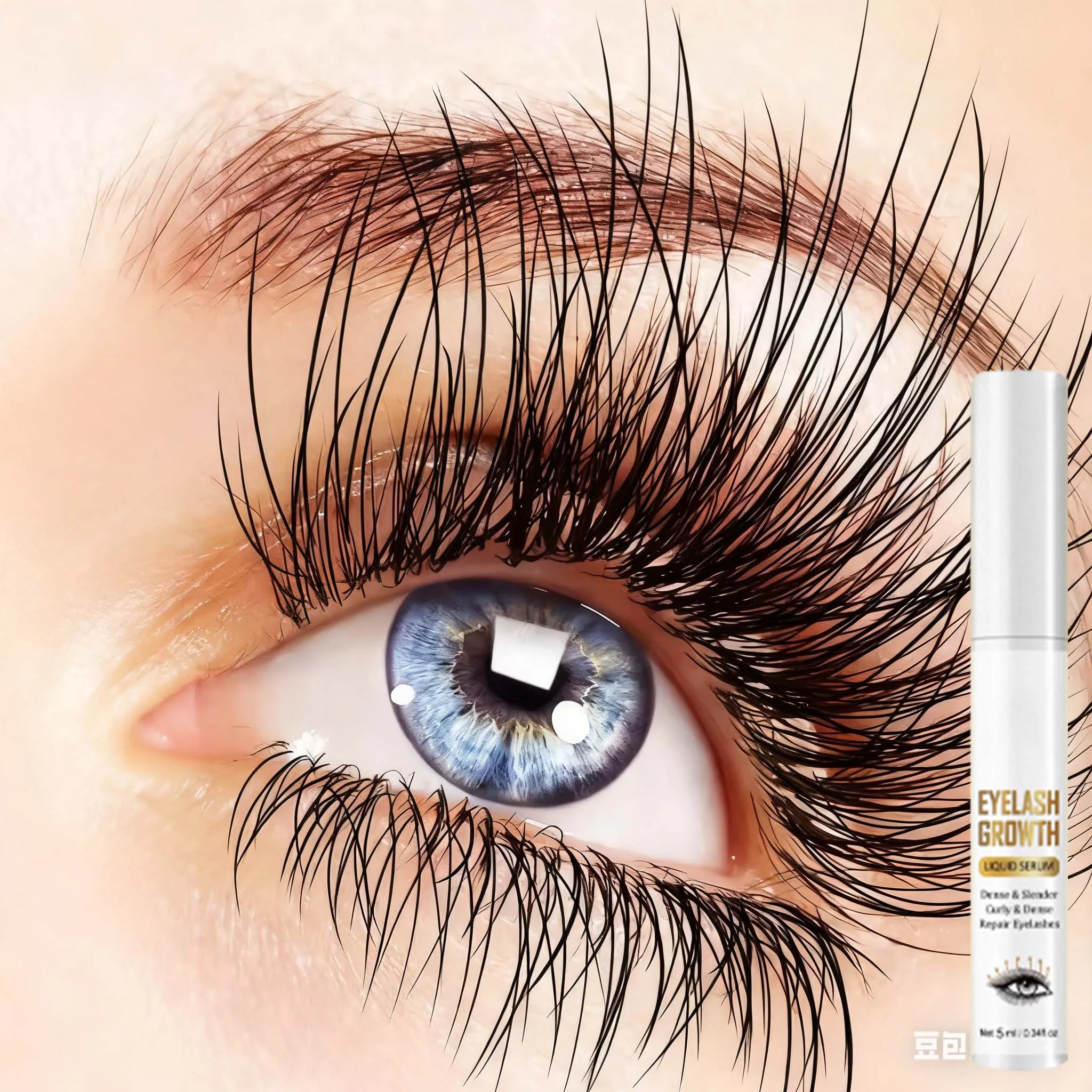 3ND Nourishing Eyelash Enhancer Serum,Eyelash Growth Serum,Natural Ingredients,Longer and Thicker Eyelashes Cosmetics