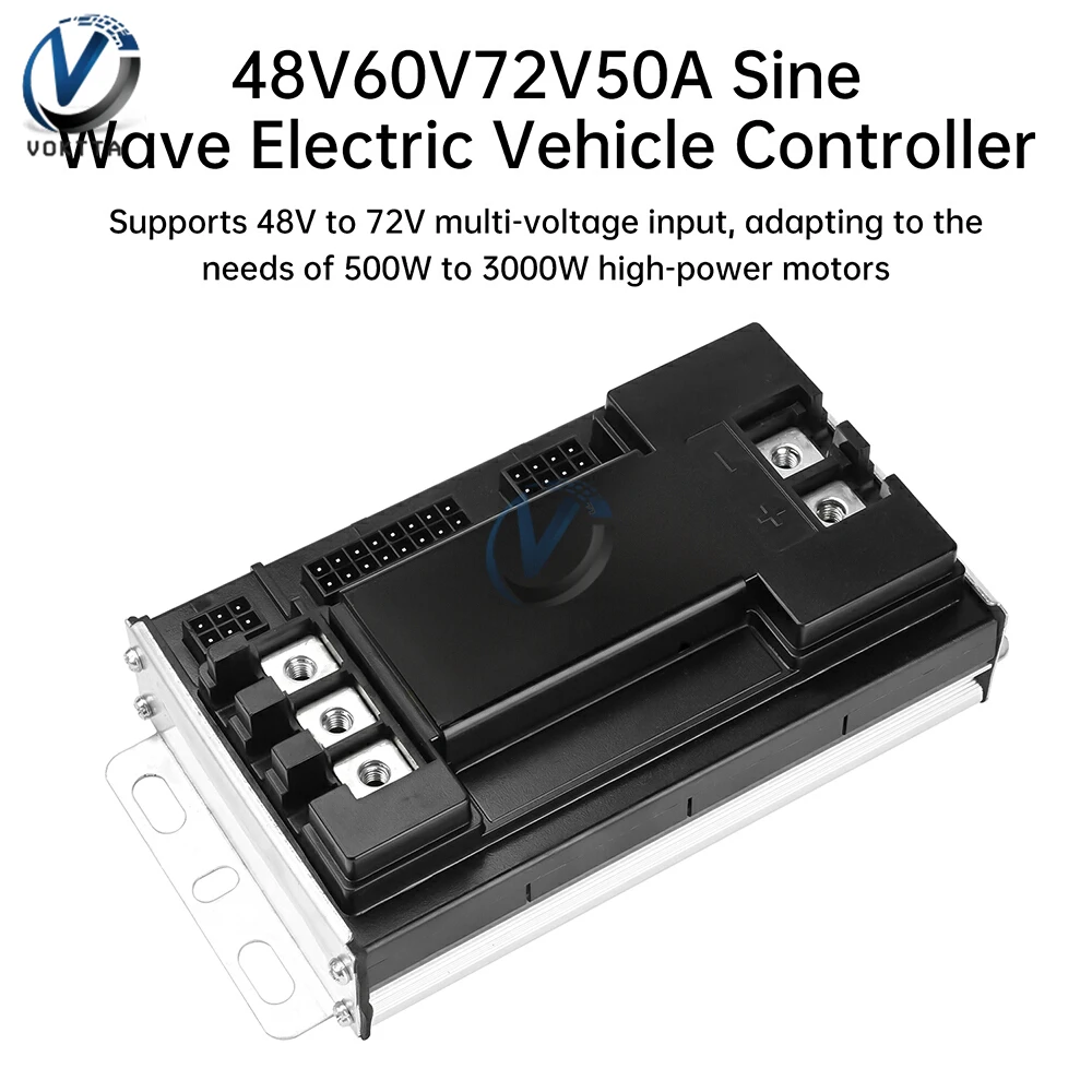 48V 60V 72V 50A Regolatore di velocità del motore brushless universale 500W-3000W Regolatore di veicoli elettrici a onda sinusoidale Driver a tre modalità