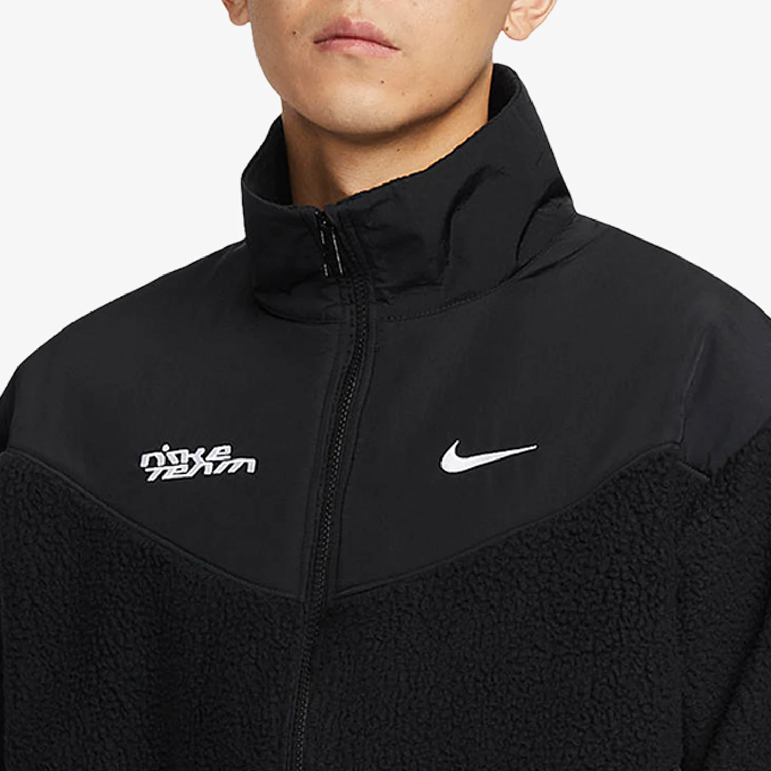 Nike Authentic Winter New Season Men's Fashion Casual Loose Stand Collar Zip-up Jacket FB7600-010