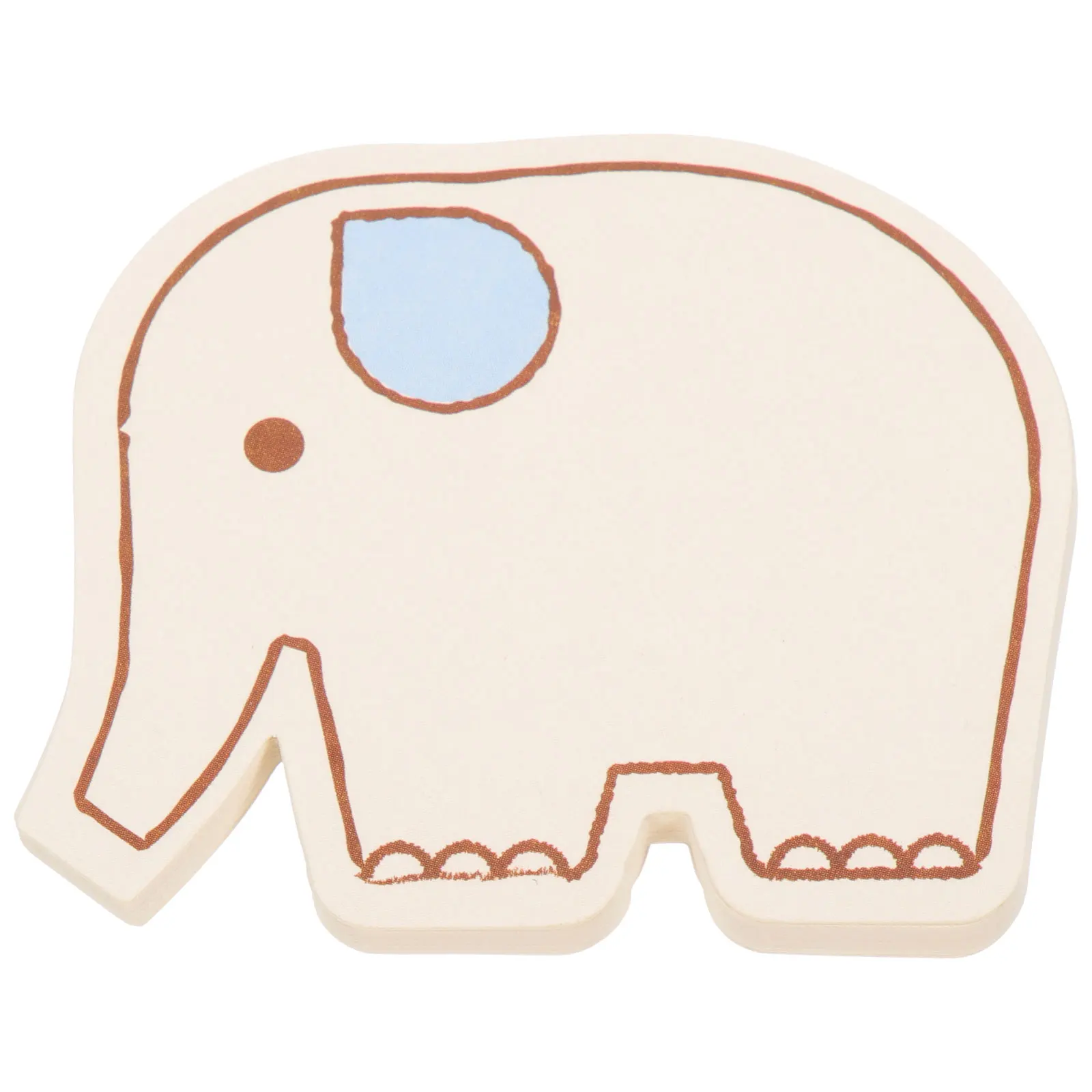 

60 Pcs Elephant Word Cards Blank Greeting Cards Kids Study Aids Smooth Writing Round Corners