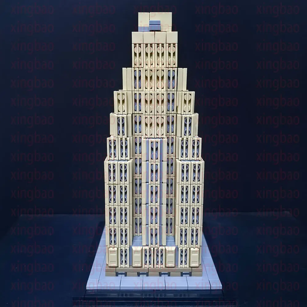 922PCS MOC building blocks Assemble toy New Yorker (Wyndham Hotel)1:800 scale model Creative holiday gift skyscraper series