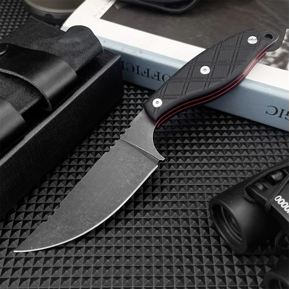 

Открытый нож с фиксированным лезвием 8Cr13MoV, стальное лезвие G10, ручка для выживания в дикой природе, тактический инструмент для охоты, кемпинга, самообороны
