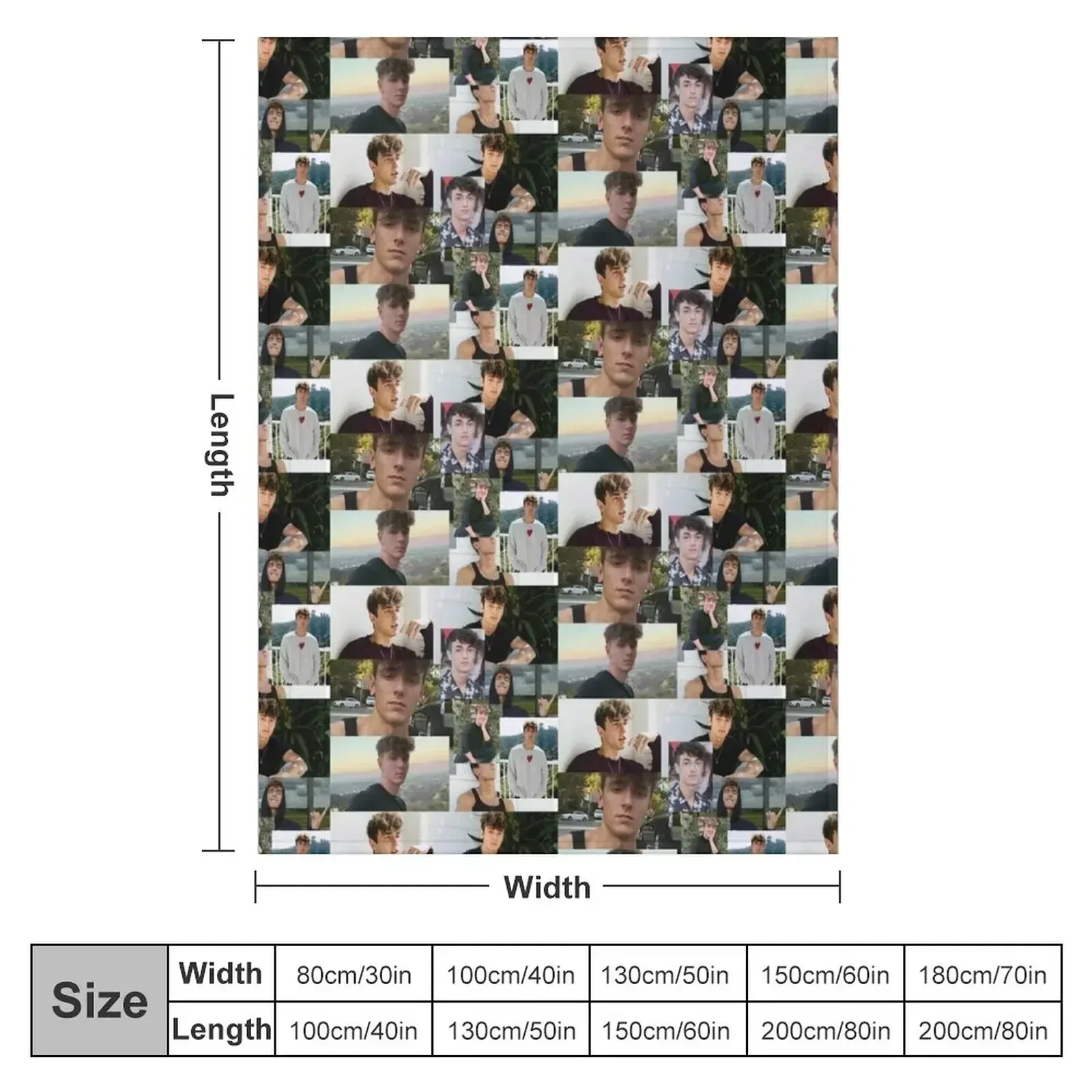 Bryce Hall collage Throw Blanket Blankets For Bed Camping Decorative Sofa Weighted Hairy wednesday Blankets