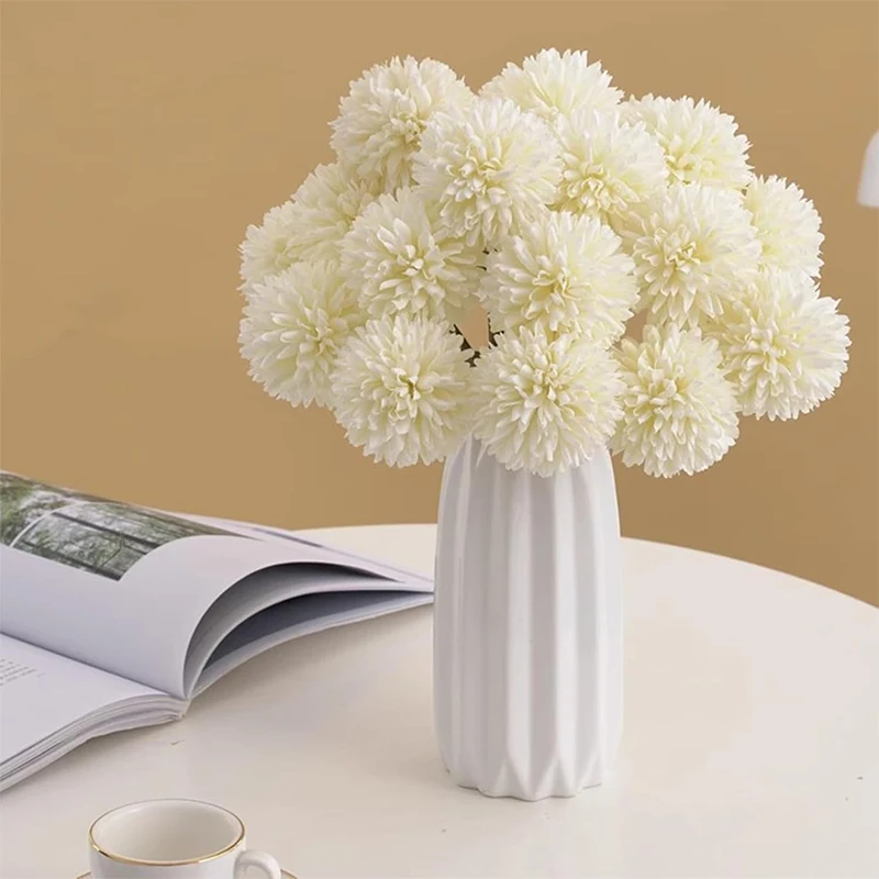 3/5/10 Stück Seidenchrysantheme Künstlicher Blumenstrauß für Zuhause Zimmer Hochzeit Dekor Handwerk Vasen Blumenarrangement Zubehör – Detail 4