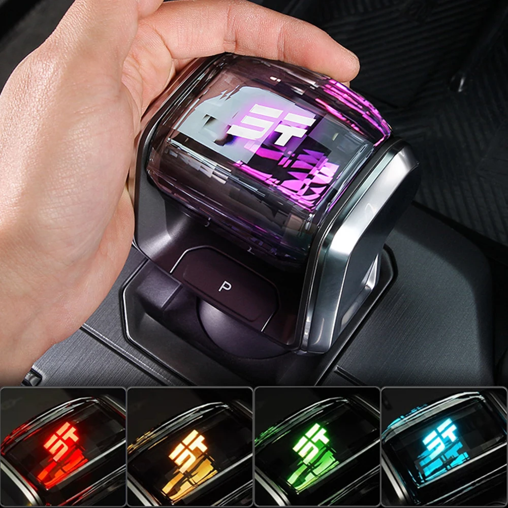 For Chery Jetour Traveler T2 Colorful Crystal Glass Gear Head Shift Lever Handle Touch Sensing Interior Modification Accessories