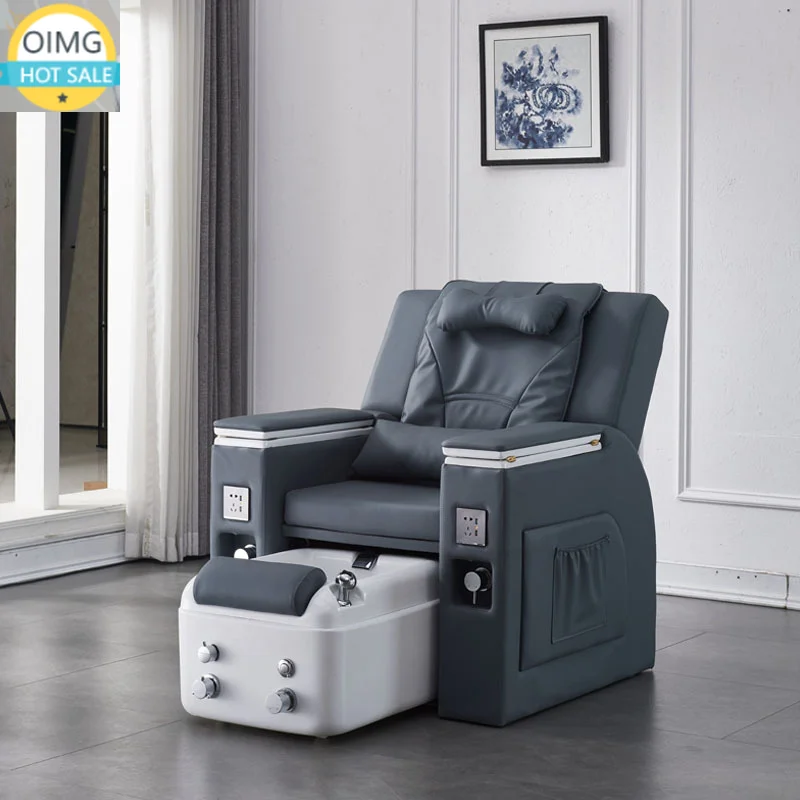 Spa Nail Salon Multifunctional Electric Massage Pedicure Chair Reclining Foot Bath Sofa