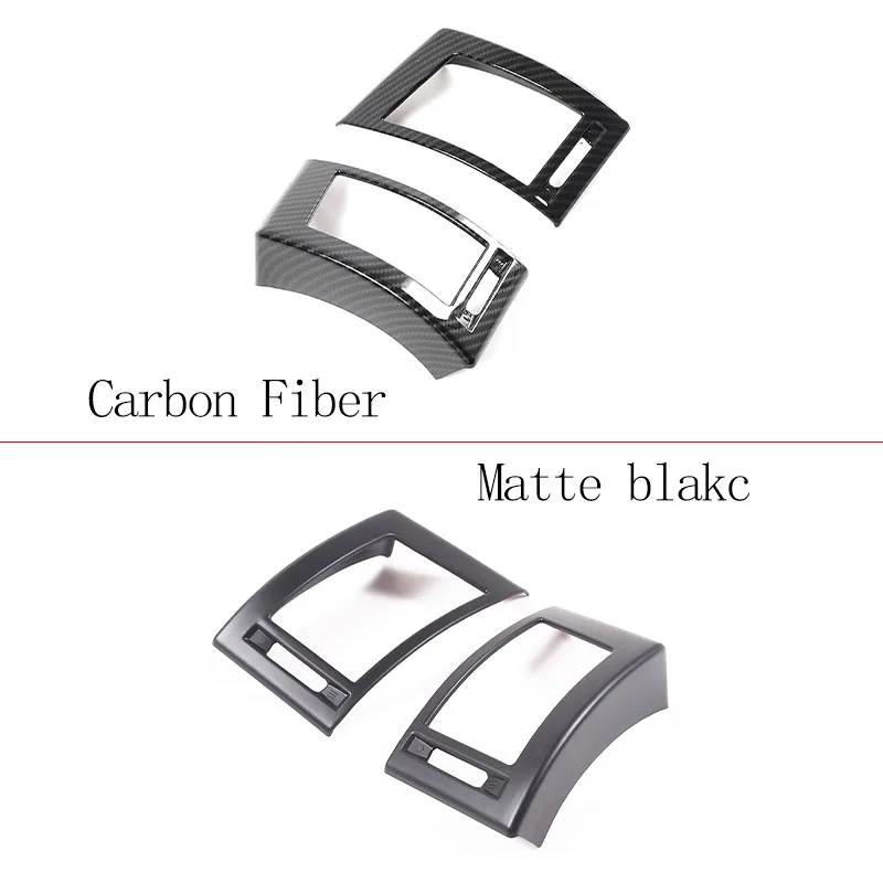 For Jaguar F-TYPE 2013-2024 ABS Matte black Car Center Console Side Air Outlet Frame Decorative Cover Sticker Car Accessories