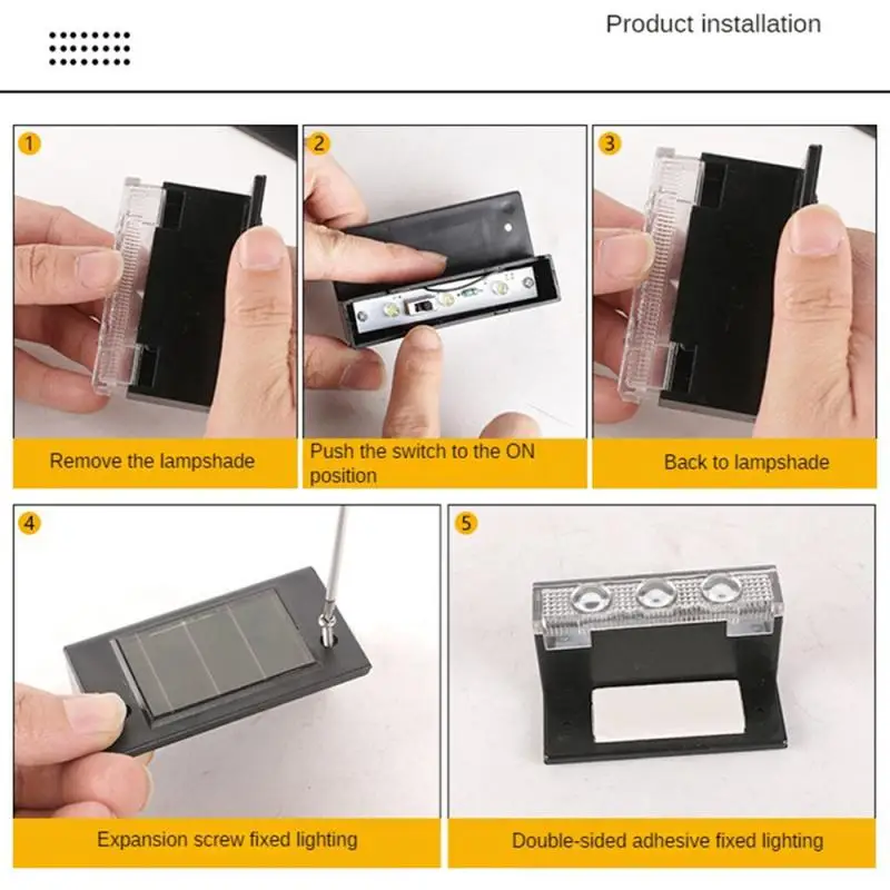Solar Light Innovative Lasting Ready To Install Weather Resistance No Wiring Required Lighting Stair Light Decorative Lights