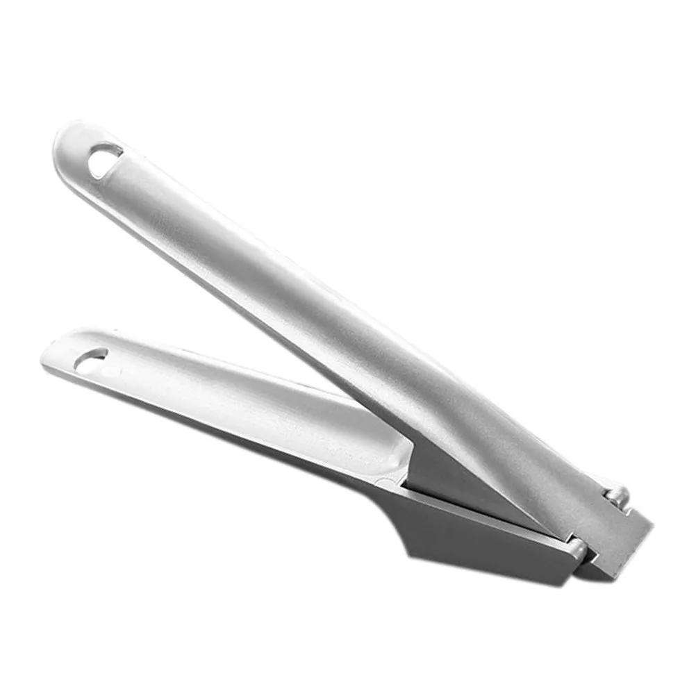 1Pcs Manual Garlic Press Made of Premium Aluminum Alloy Rust Resistant Strong Build Garlic Puree Maker Time Saving Kitchen