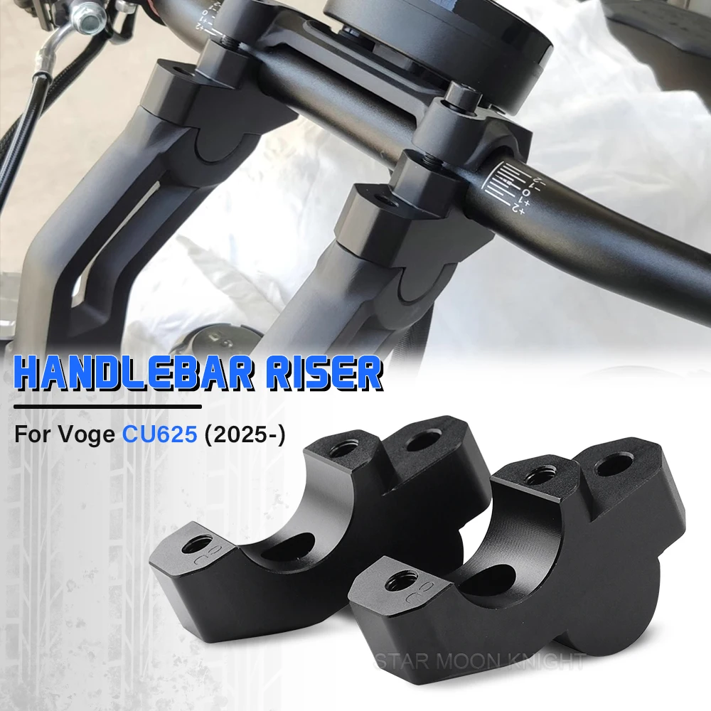 Handlebar Riser For VOGE CU625 CU 625 2025+ With Offset Risers Clamp Extension Adapter Motorcycle Handlebar lifter Accessories