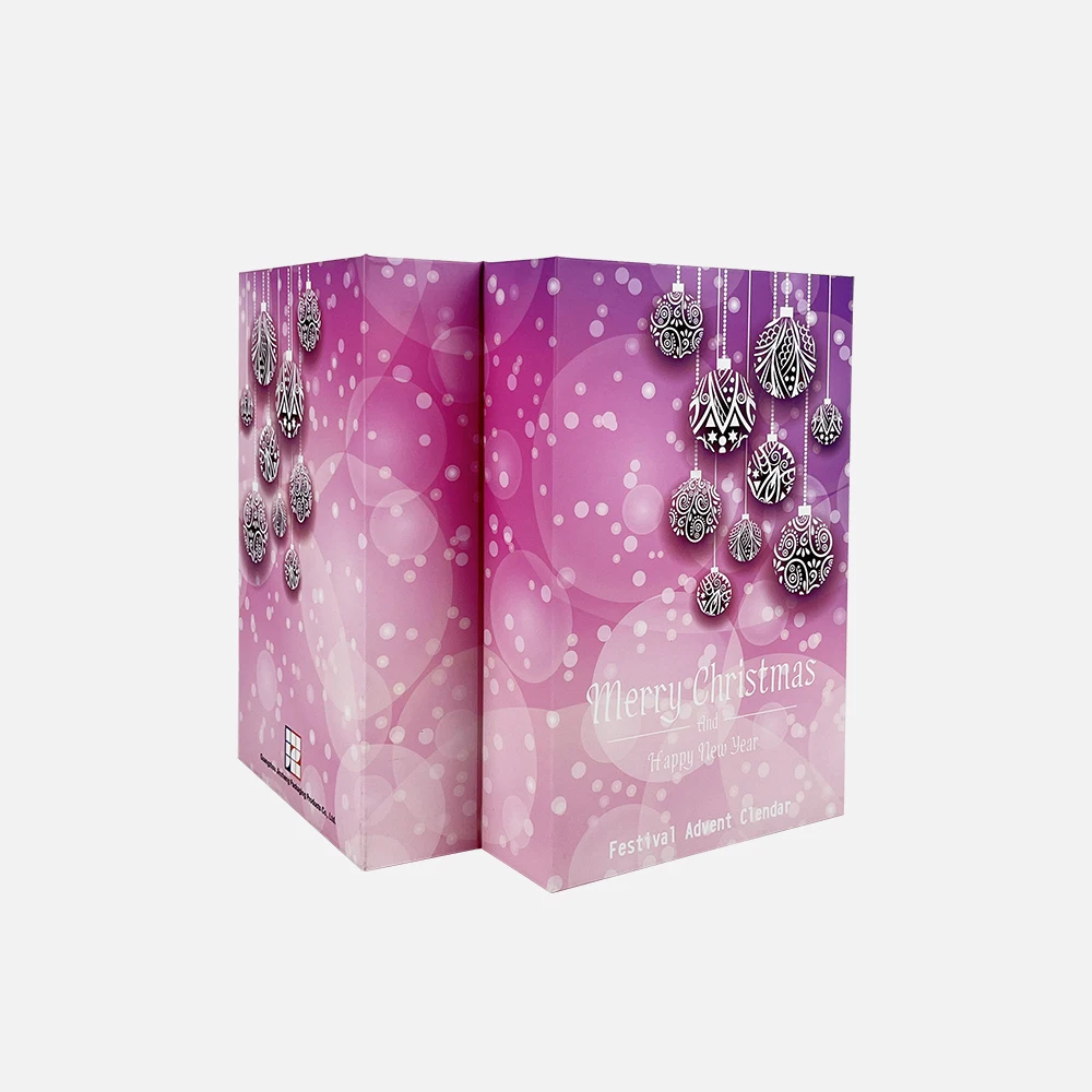 Customization.Customization.Custom 24 Days Wooden Gift Box with Gold Foil Empty Advent Calendar for Luxury Jewelry Items-Matt La