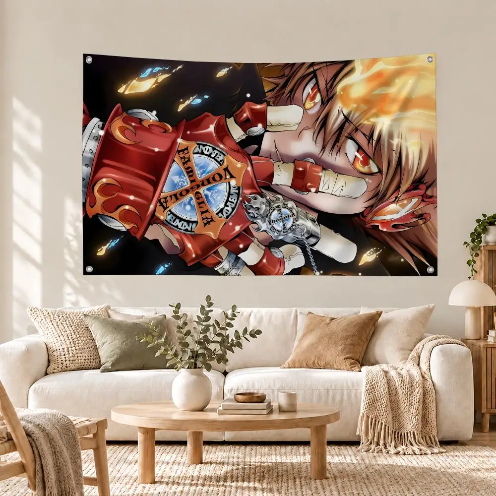 Anime HITMAN REBORN! Flags flag For Living Room Home Dorm Decor Wall Outdoor Camping Party Banner Gifts
