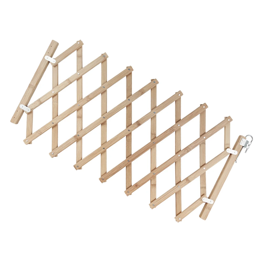 

Pet Isolation Wooden Door Small Dog Gate Durable Wood Easy Install Perfect for Doorway Hallway Stair Bottom Use Indoor Pet Fence