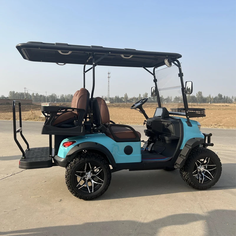 Brand New style Factory 2+2 Seat Sightseeing Bus Club Cart Golf Buggy Hunting Car with CE Certificationgolf cart