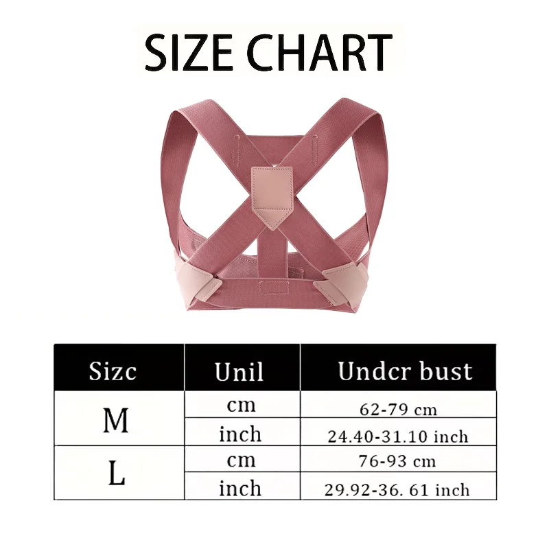 Hunchback Corrector for Adults,invisible Posture Correction With Straps, Bent Waist, Chest and Neck Forward Tilt Correction Tool