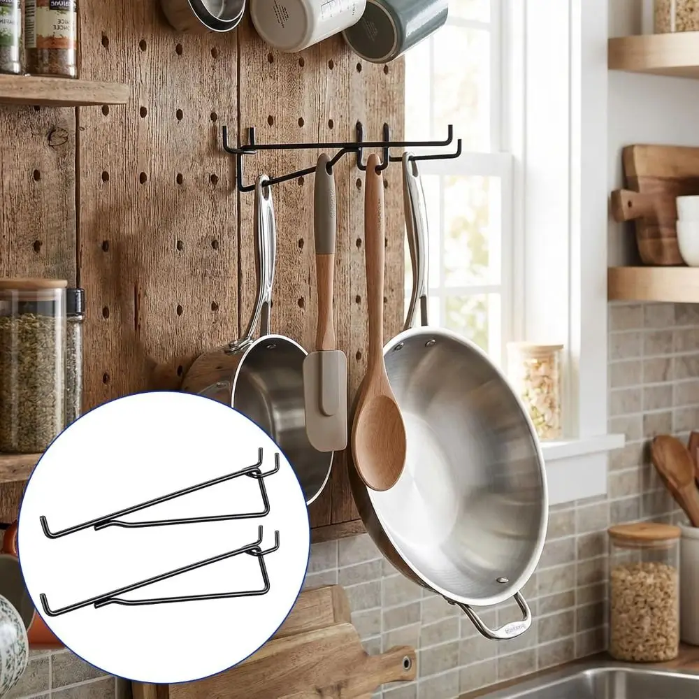 5pcs Portable Wall Mount Pegboard Shelf Hooks Heavy Duty Coating Peg Board Brackets Rust-proof Pegboard Organizer Garage