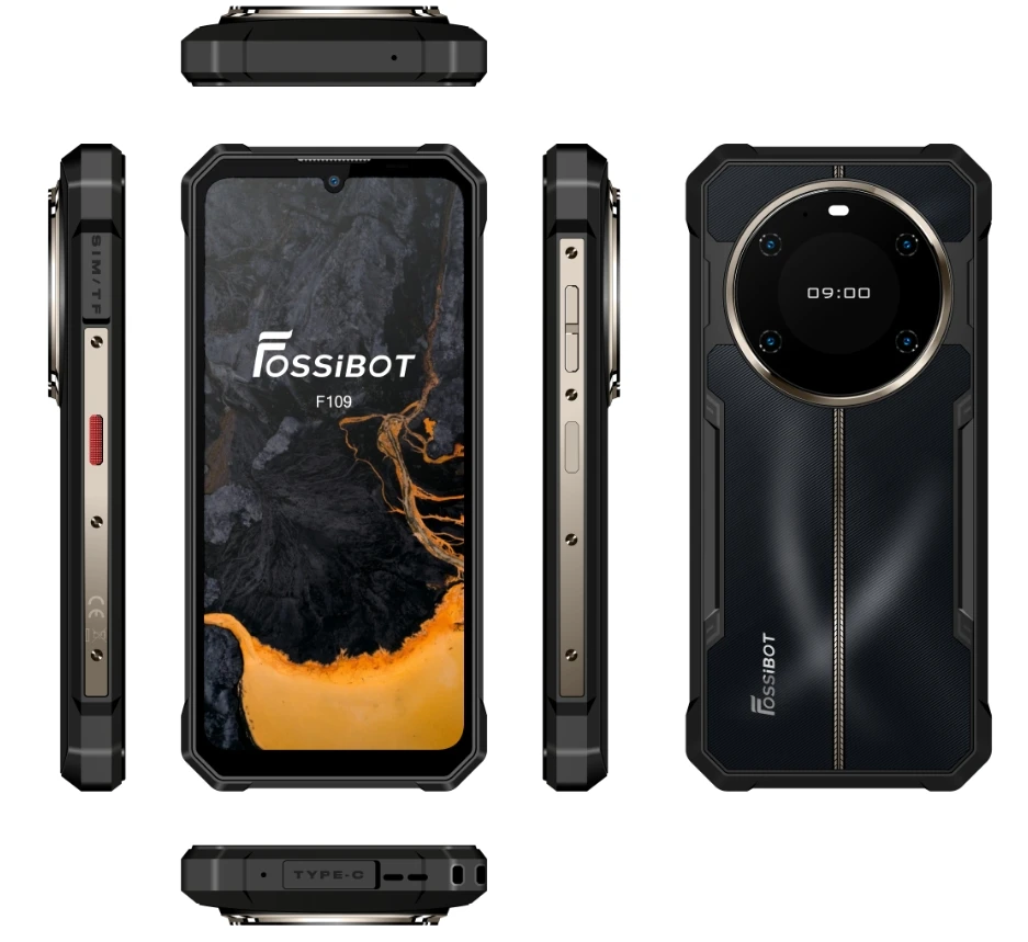 2025 New Fossibot F109 Cpu Mt6835V 120Hz 6.745Inch New Cost-Effective 5G Rugged Smartphone 8Gb Ram 256Gb Rom 24-Hour Shipping