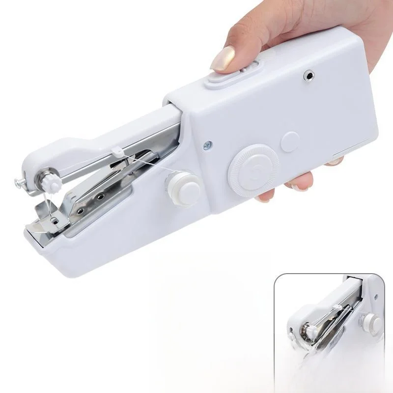 ポータブルハンドヘルドミシン-ミニ多機能電動diy家庭用-厚物対応-簡単手芸仕事仕立て
