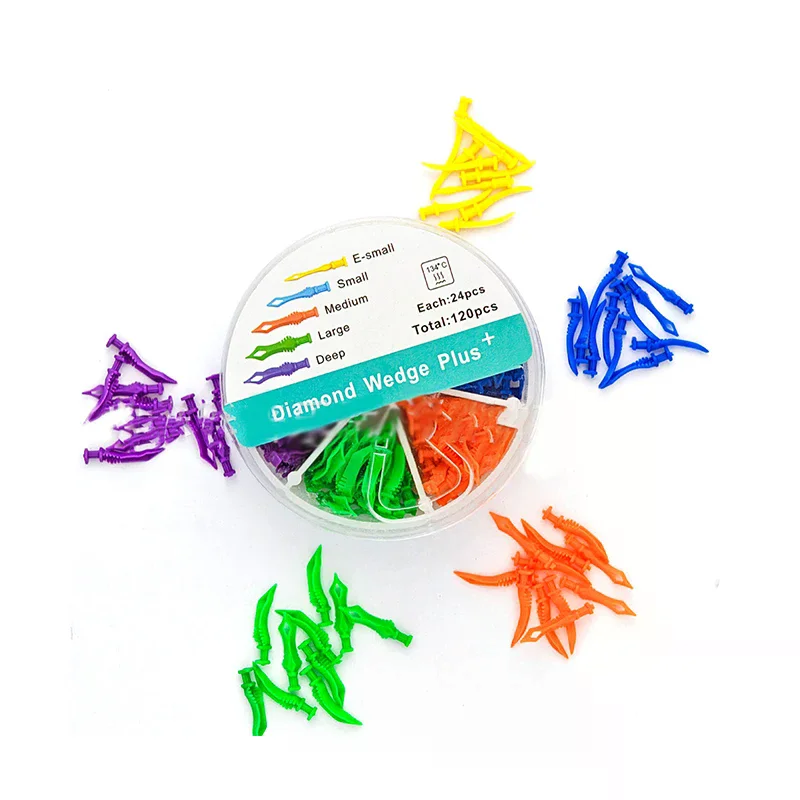 

Одноразовые клинья для зубных щелей, 5 размеров, уплотнение диастемы, композитный клин для зубных щелей, медицинские аксессуары для ухода за полостью рта, эндодонтическая матрица