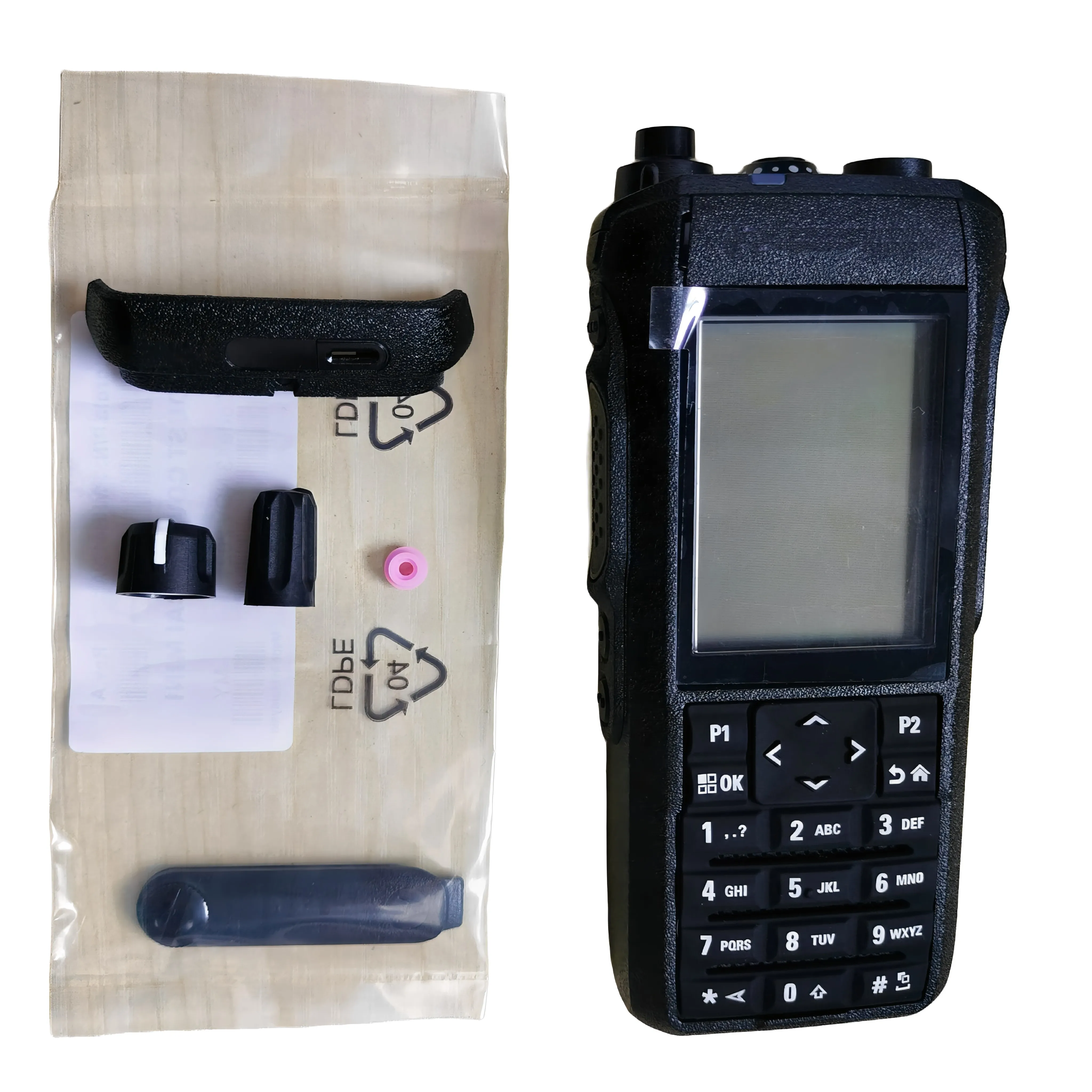 R7 Walkie Talkies Replacement Housing Cover Case Kit With Speaker and LCD Screen For R7 Two Way Repair Parts