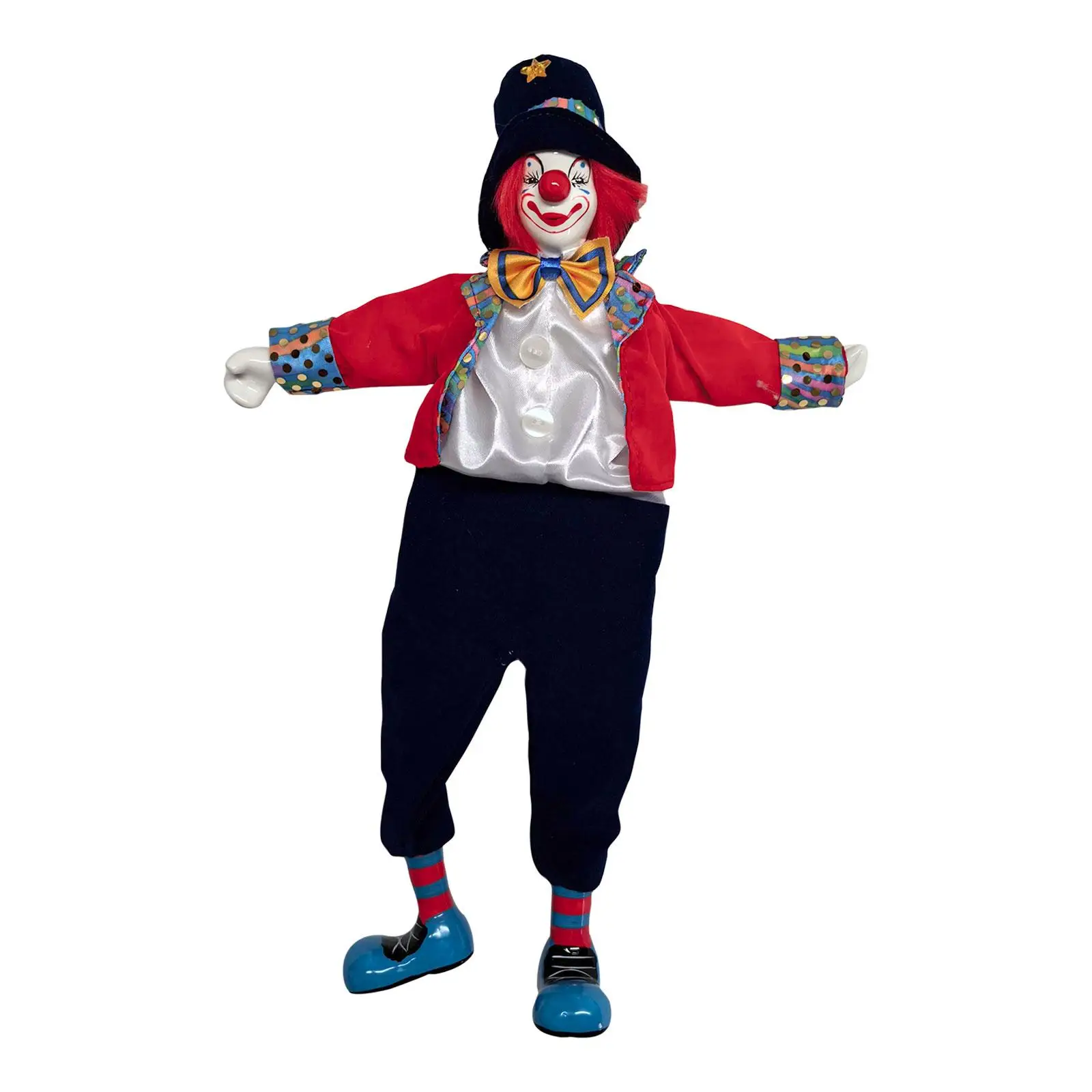 

Clown Doll Sturdy Crafts Porcelain Clown Model for Party Home Decoration