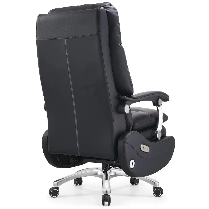 كرسي مكتب تنفيذي دوار عالي الجودة من الجلد عالي الجودة، كرسي كهربائي مريح للمكتب الرئيس التنفيذي