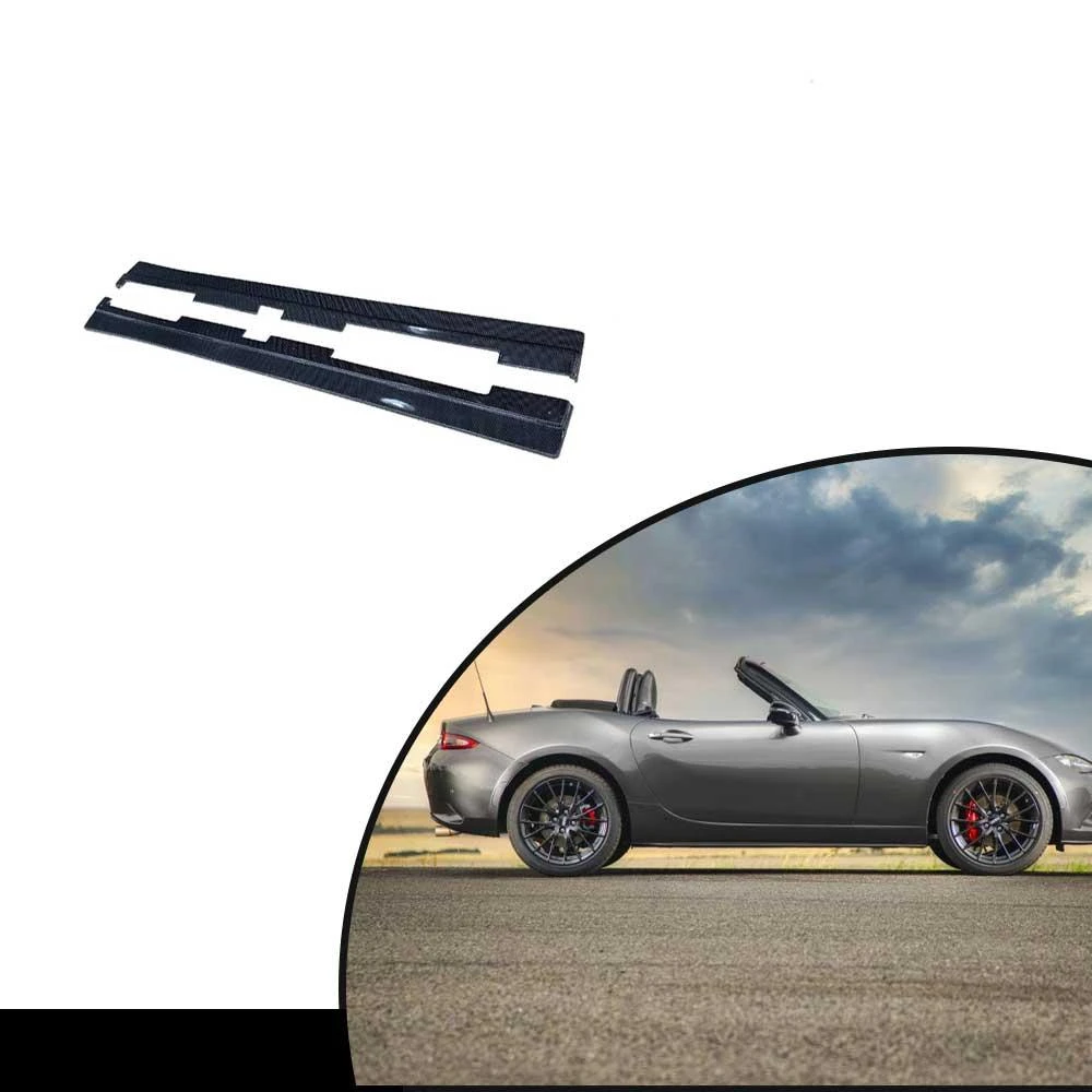 For Mazda MX5 MX-5 Miata ND Convertible 23UP REAL CARBON Side Skirts Extensions Lip Spoiler China