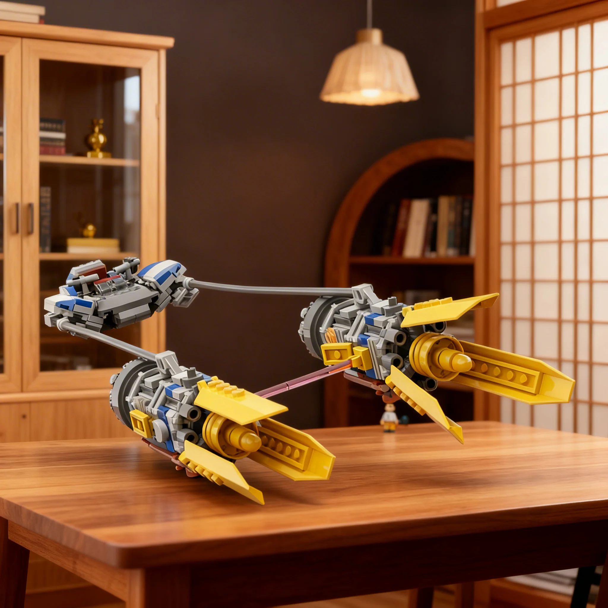 

NEW 260PCS MOC Space Battle Hero S Podracer Model Creative Building Blocks Assembly Bricks Collectible Display Birthday Gift Set