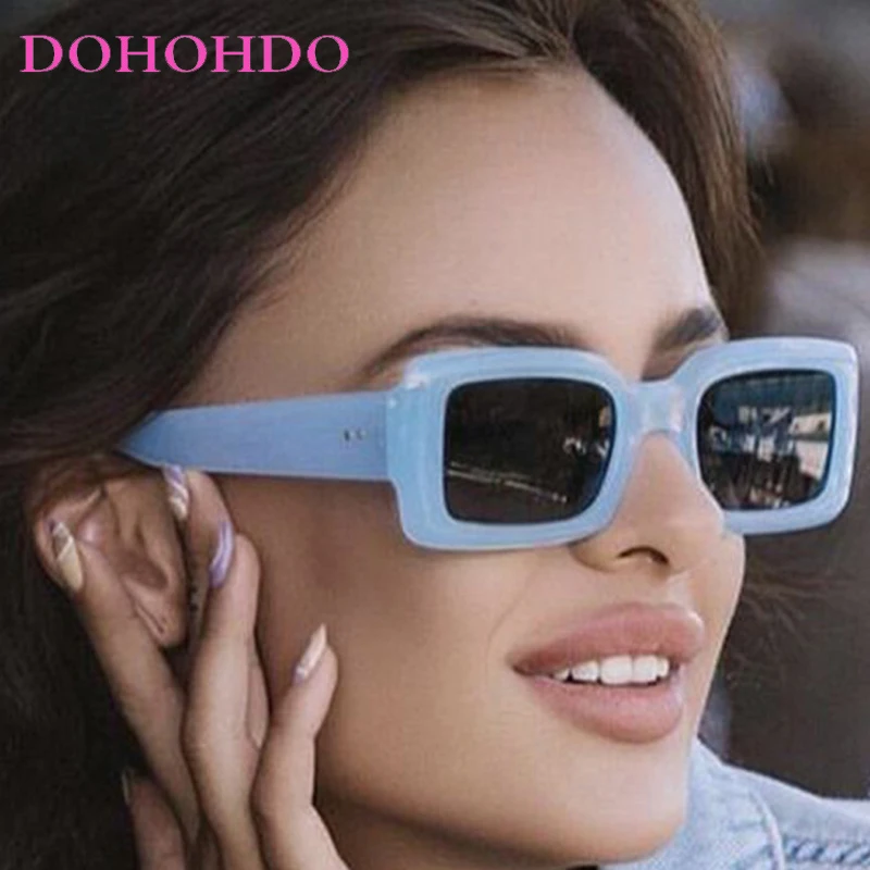 

2026 Vintage Thicken Frame Square Rivets Sunglasses Women Men Eyeglasses Female Summer Traveling Driving Shades Sunglasses UV400