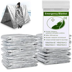 Emergency Foil Blanket Survival Thermal Mylar Blankets Perfect for Outdoors Hiking NASA Survival Marathons or First Aid