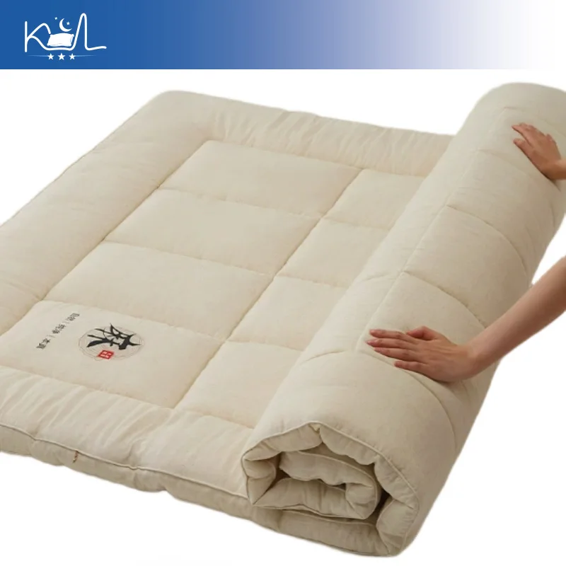 100% Cotton Quilt Comforter Duvet, Lightweight All Season Bedding for Spring Summer Autumn Winter, Single Double Queen King