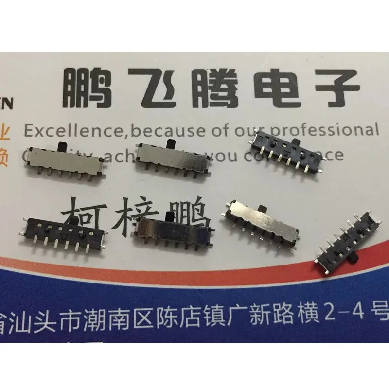 6pcs/lots Imported Japan ALPS SSSS812701 Toggle Switch 10pin 4-speed Slide Power SMT