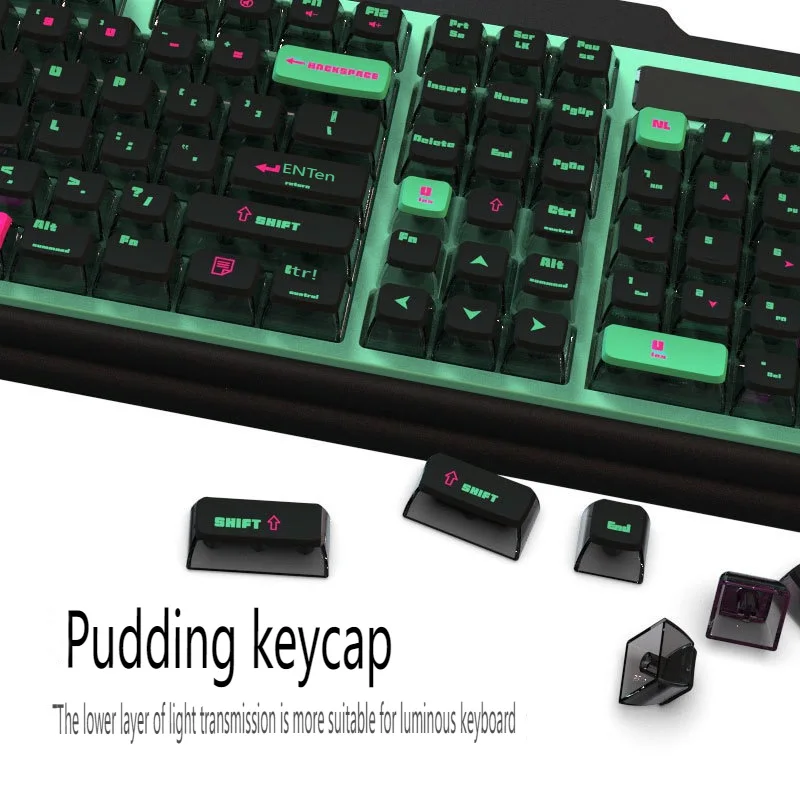 116 Keys High Content Pbt Keycap Drone Theme Keycaps Set ASA Profile Pudding Key caps For 61 67 84 108 Mechanical Keyboard