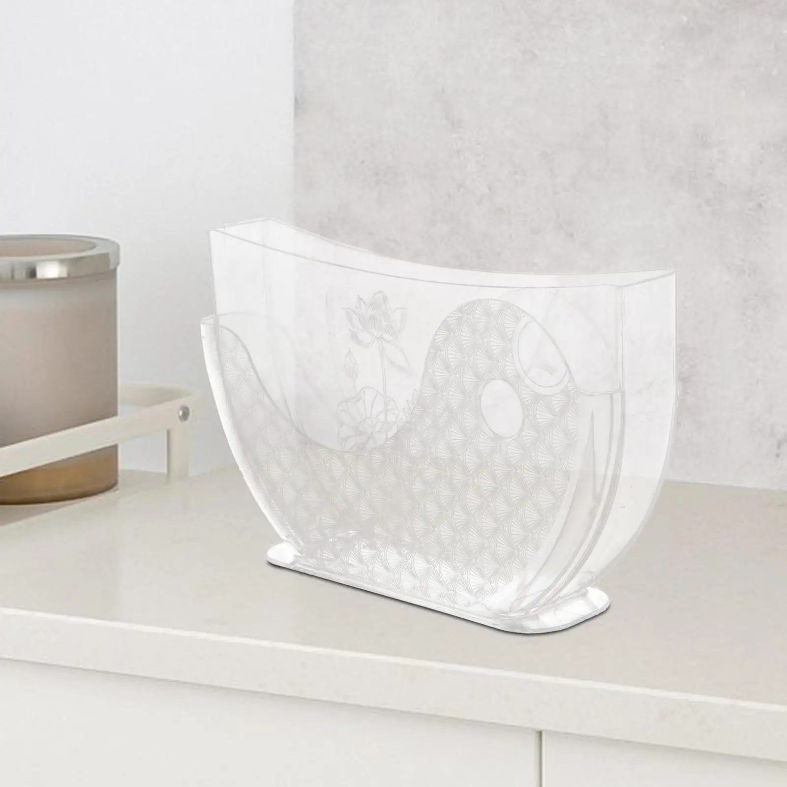 Rice Paper Water Bowl 10in Container for Rice Paper Wrappers, Summer Roll with Side Pocket Spring Roll Water Bowl Kitchen Desk