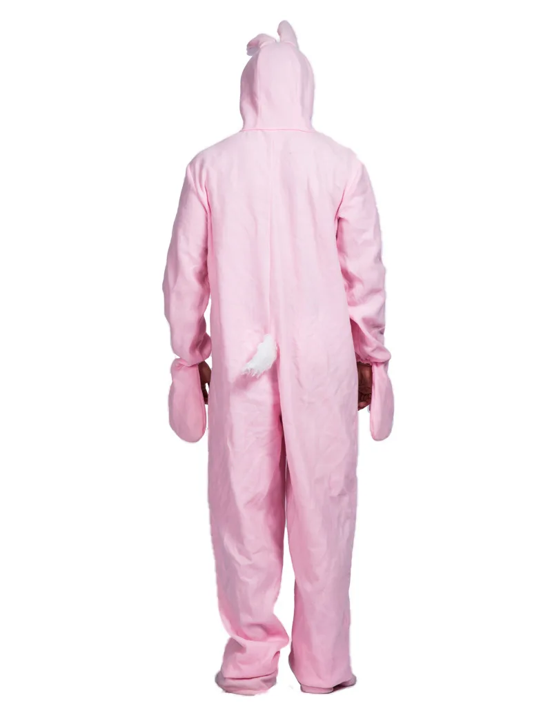 Hete Verkoop Konijn Cosplay Schattige Roze Jumpsuit Kostuum Konijn Oor Carnaval Feest Volwassen Paaskonijn Halloween