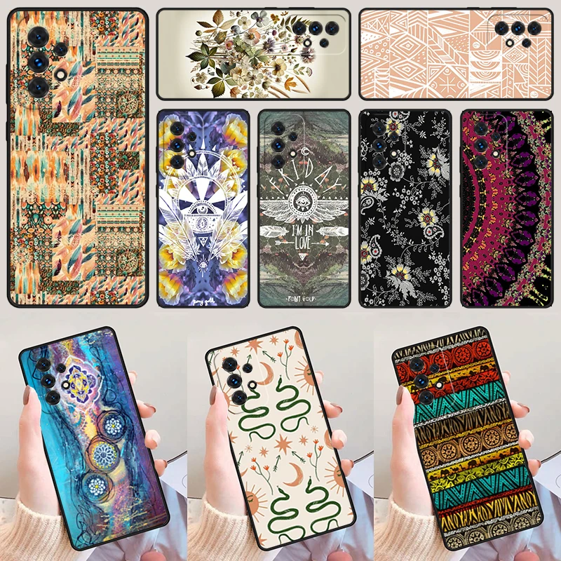 Celestial Bohemian For Samsung Galaxy A52 A72 A73 A20e A21S A50 A70 A11 A12 A42 A31 A40 A51 A71 A32 A80 A91 Phone Case Cover