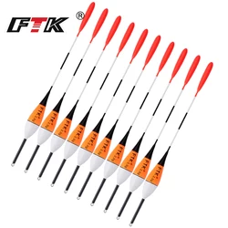 FTK 10Pcs Fishing Float 2g 3g 5g Barguzinsky Fir Float Bobber Long Tail Vertical Buoy For Carp Fishing Accessories Tackle 2023