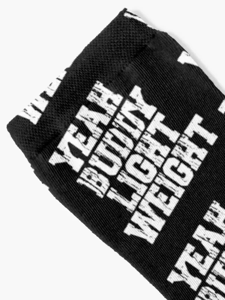 Yeah Buddy Light Funny Lifting Bodybuilding Saying Humour Socks loose hiking christmas gifts Socks Male Women's