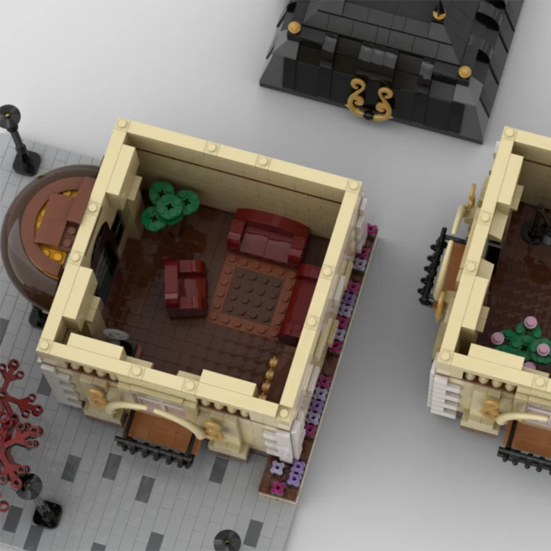 3224 ชิ้น Modular Luxury House MOC Elegant Mansion การศึกษาอาคาร diy บล็อกของเล่นวันเกิดของขวัญ